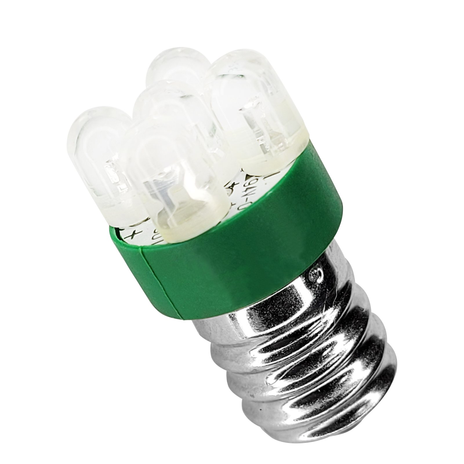 Green Candelabra Screw Base light bulb 5 cluster CSB1235WC