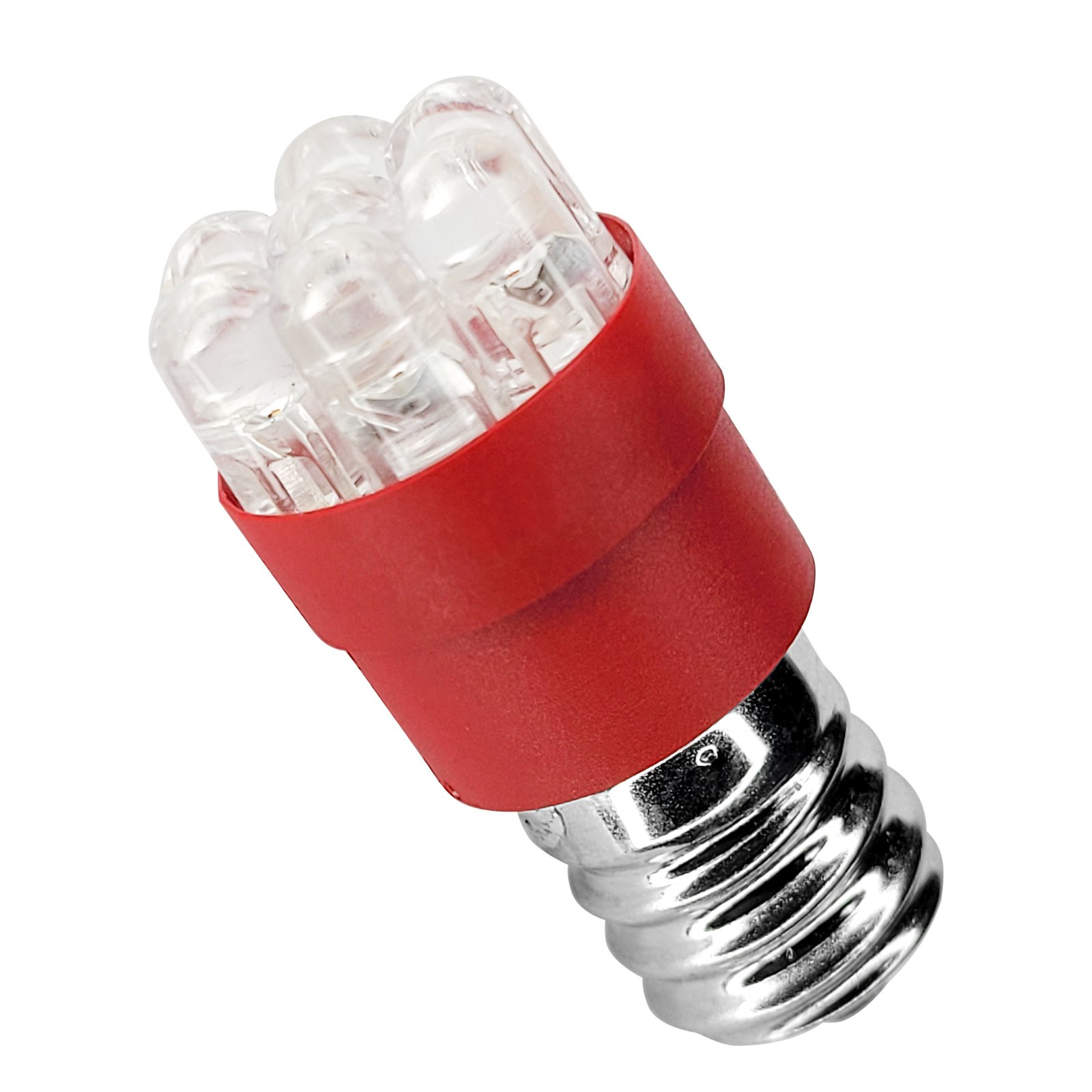 Red Candelabra Screw Base light bulb 7 cluster CSB1447WC