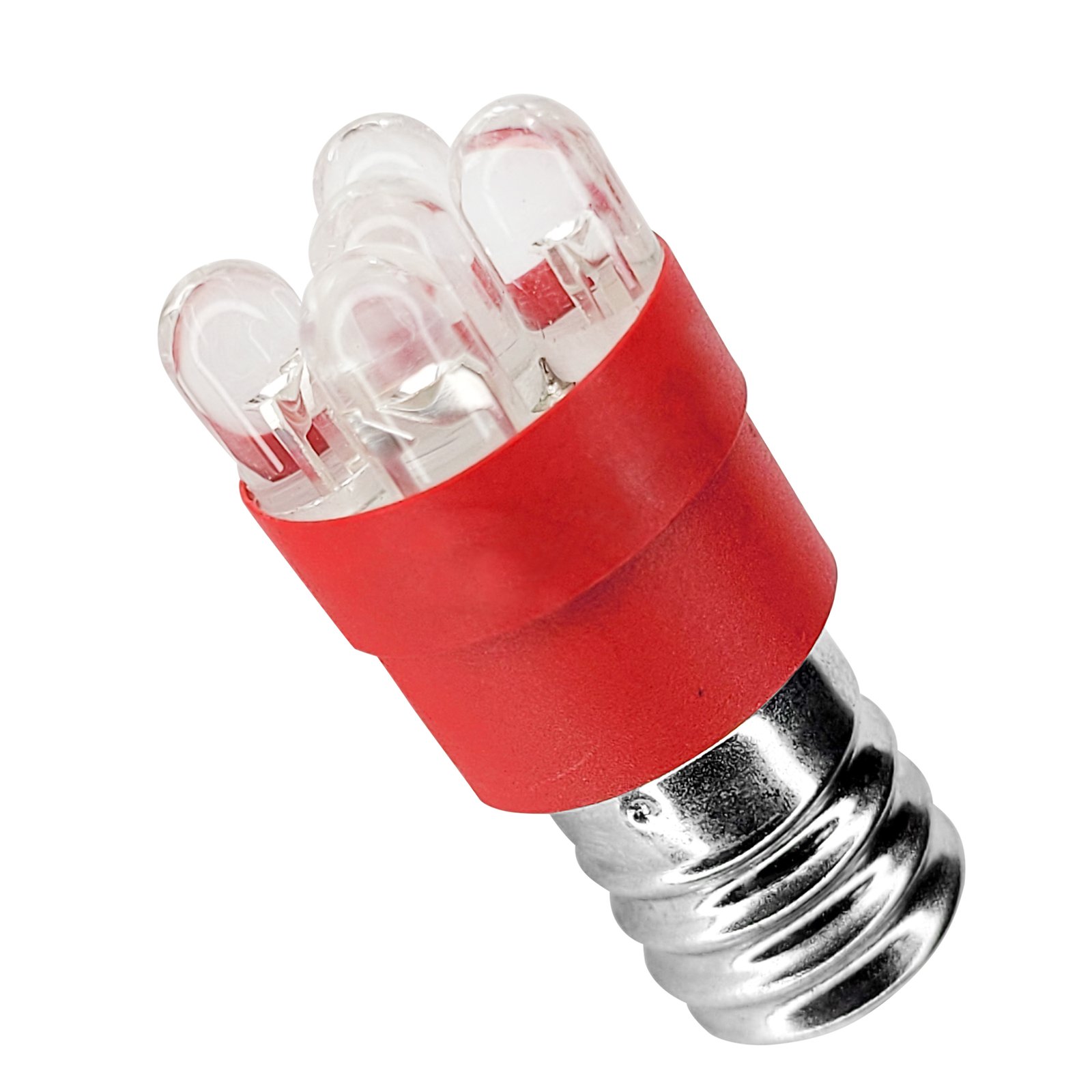 Red Candelabra Screw Base light bulb 5 cluster CSB1445WC