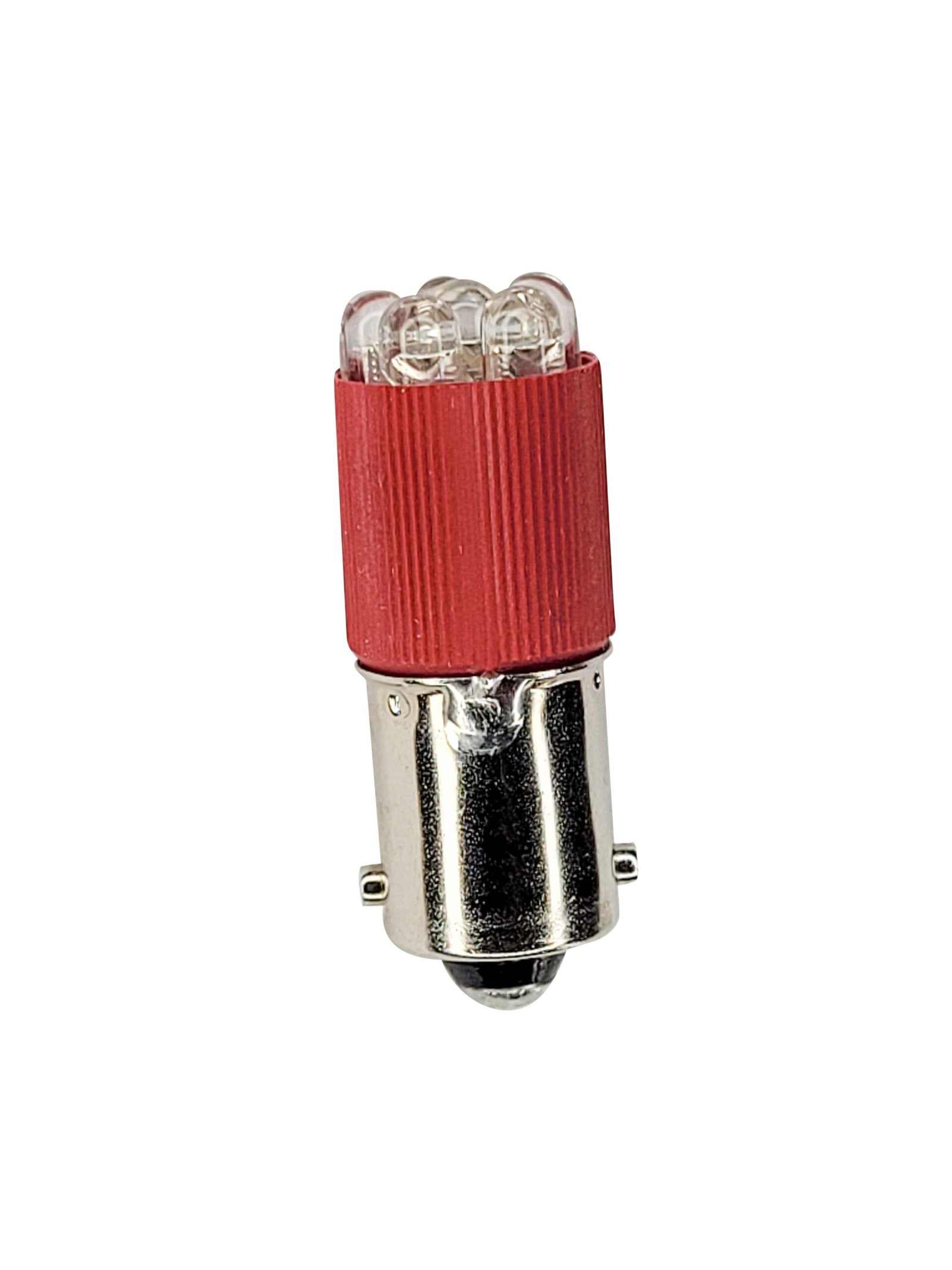 Red Miniature Bayonet Base light bulb 6 Cluster MB1196WC