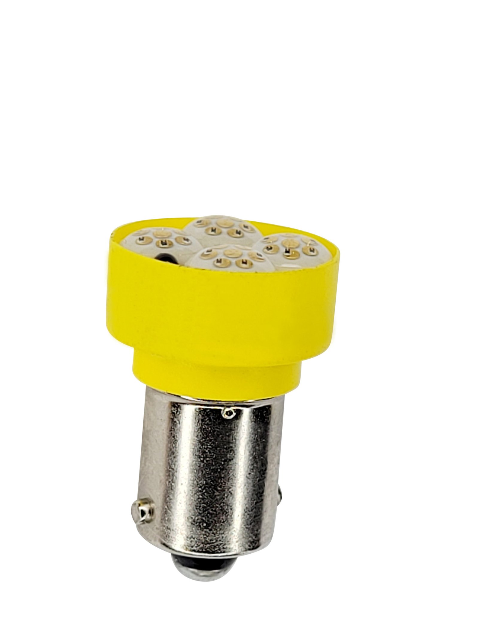 Yellow Miniature Bayonet 24 chip cluster light bulb MB424C